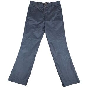 Dockers Chino Pants Mens 32x30 Navy Blue Flat Front Casual Khaki Trousers